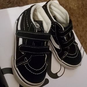 Black and white sneakers